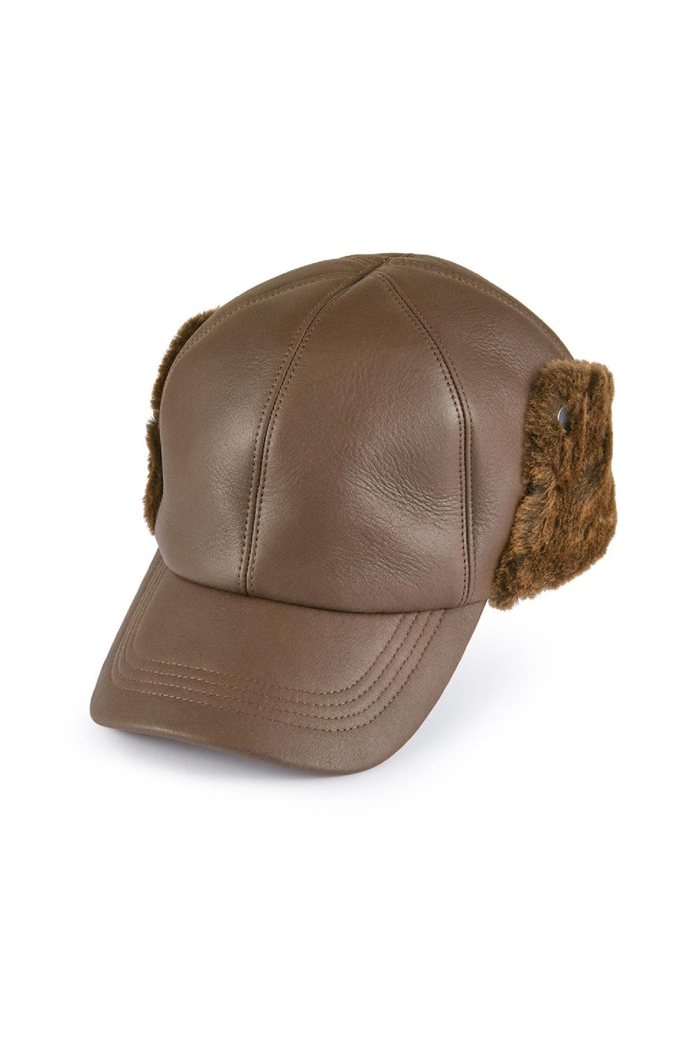 Lock & Co Hatters Winnipeg Sheepskin Shearling Baseball Cap