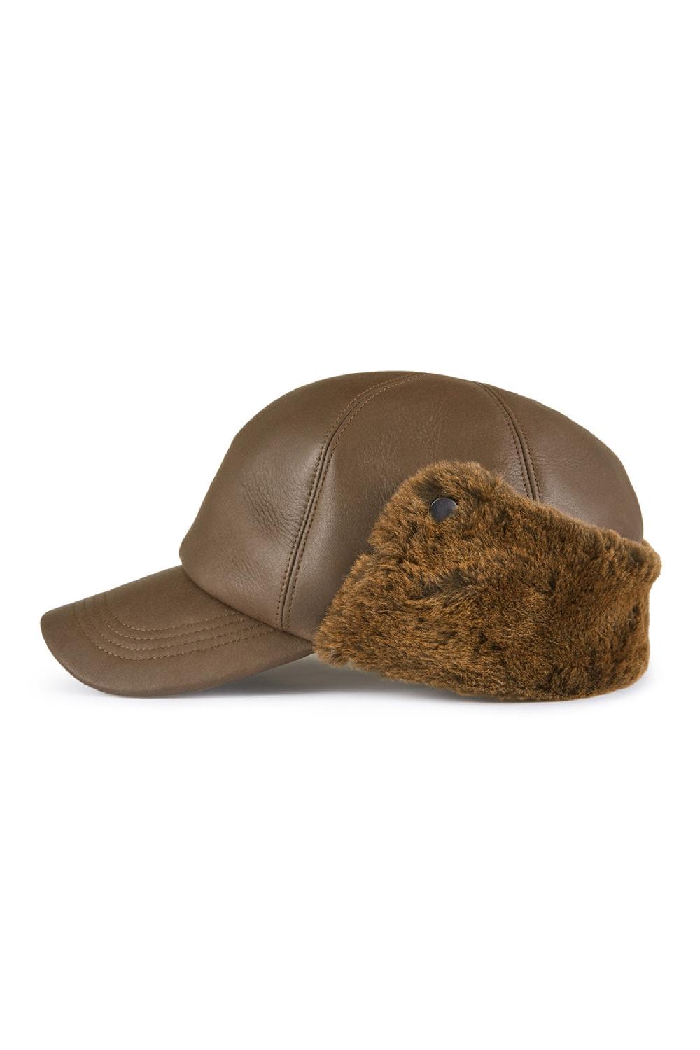 Lock & Co Hatters Winnipeg Sheepskin Shearling Baseball Cap