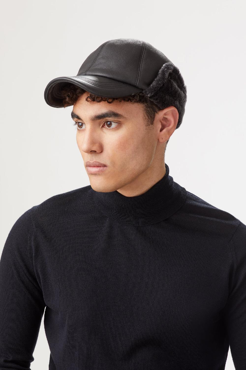 lock & co hatters Winnipeg Sheepskin Shearling Baseball Cap