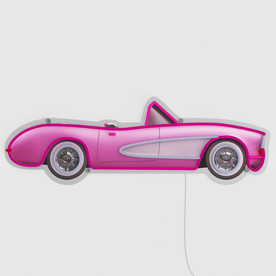 Locomocean Classic Pink Car Neon LED Sign - Wall Mounted