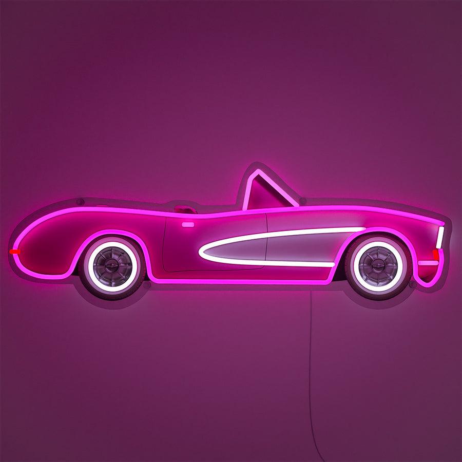 locomocean Classic Pink Car Neon LED Sign - Wall Mounted
