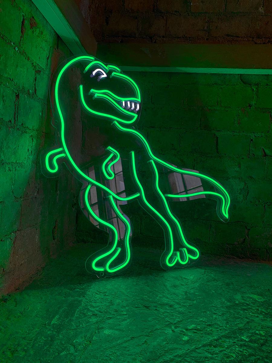 Locomocean 'Dinosaur' Green Neon LED Wall Mounted Sign