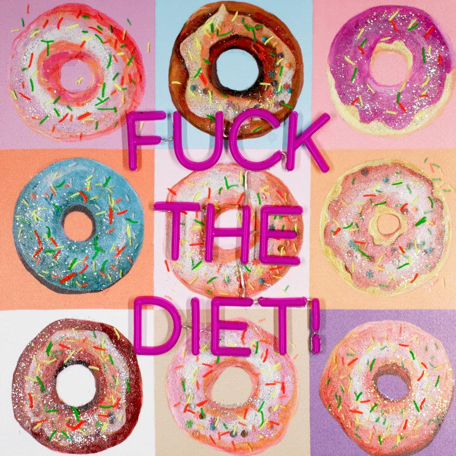 Locomocean 'F The Diet' Wall Artwork - LED Neon (R Rated)