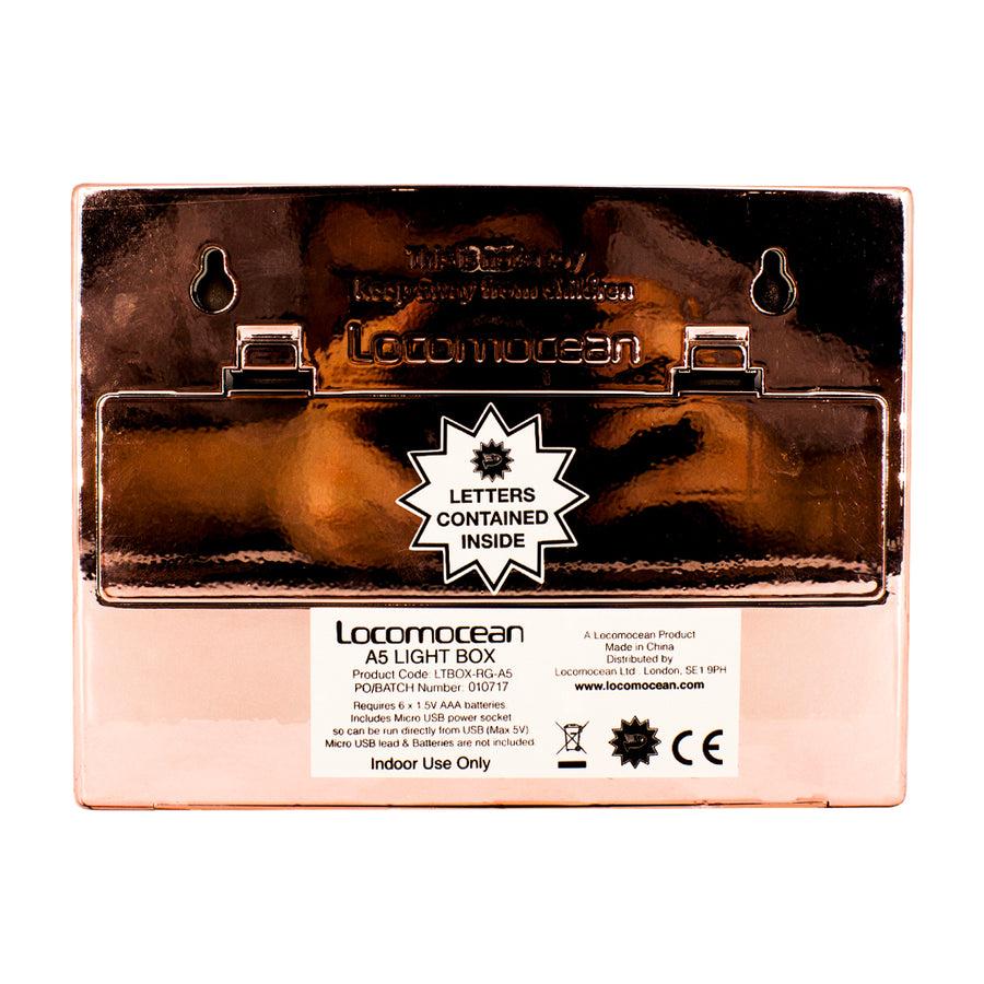 Locomocean A5 Rose Gold Lightbox