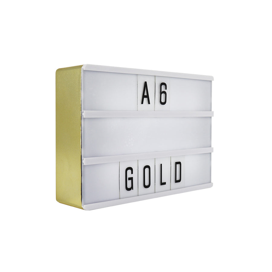 locomocean A6 Magnetic Lightbox - Gold