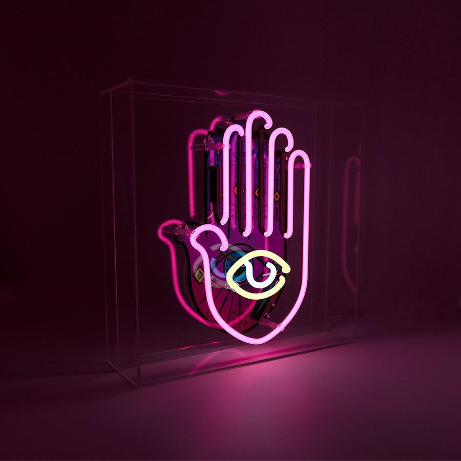 locomocean 'All Seeing Eye' Large Glass Neon Sign