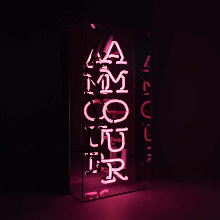 Locomocean 'Amour' Glass Neon Sign
