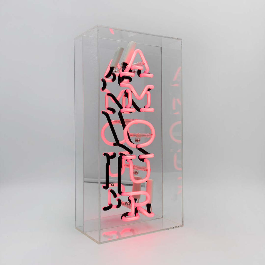 locomocean 'Amour' Glass Neon Sign