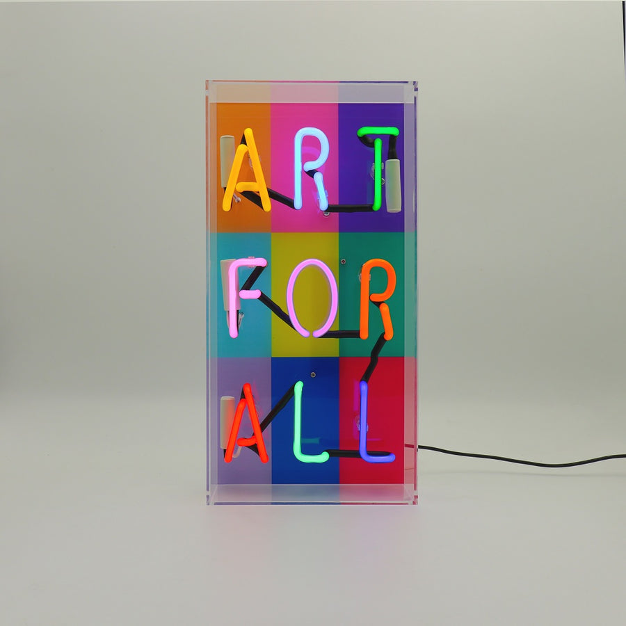 Locomocean 'Art For All' Glass Neon Sign