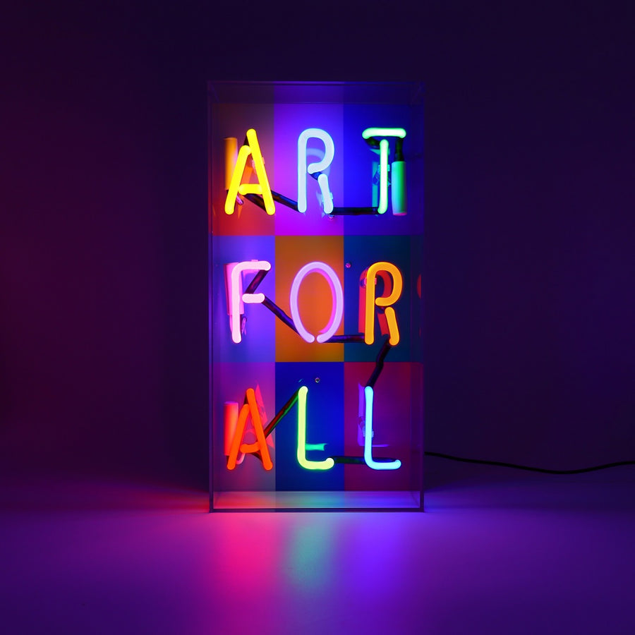 Locomocean 'Art For All' Glass Neon Sign