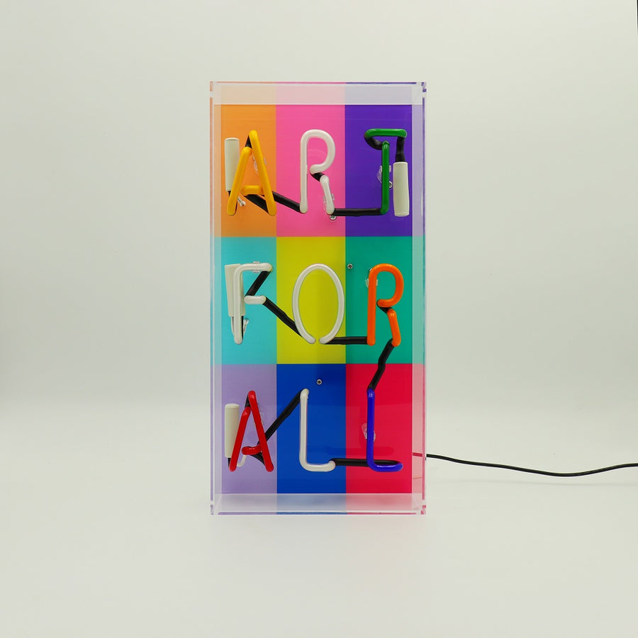 Locomocean 'Art For All' Glass Neon Sign