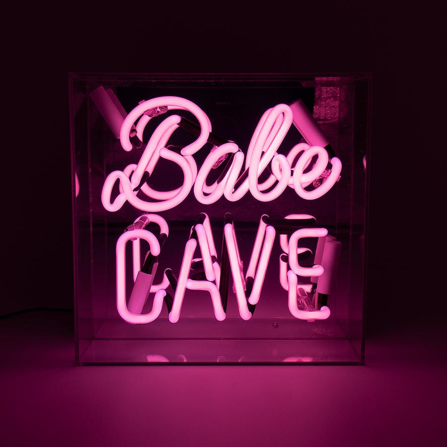 Locomocean 'Babe Cave' Glass Neon Sign