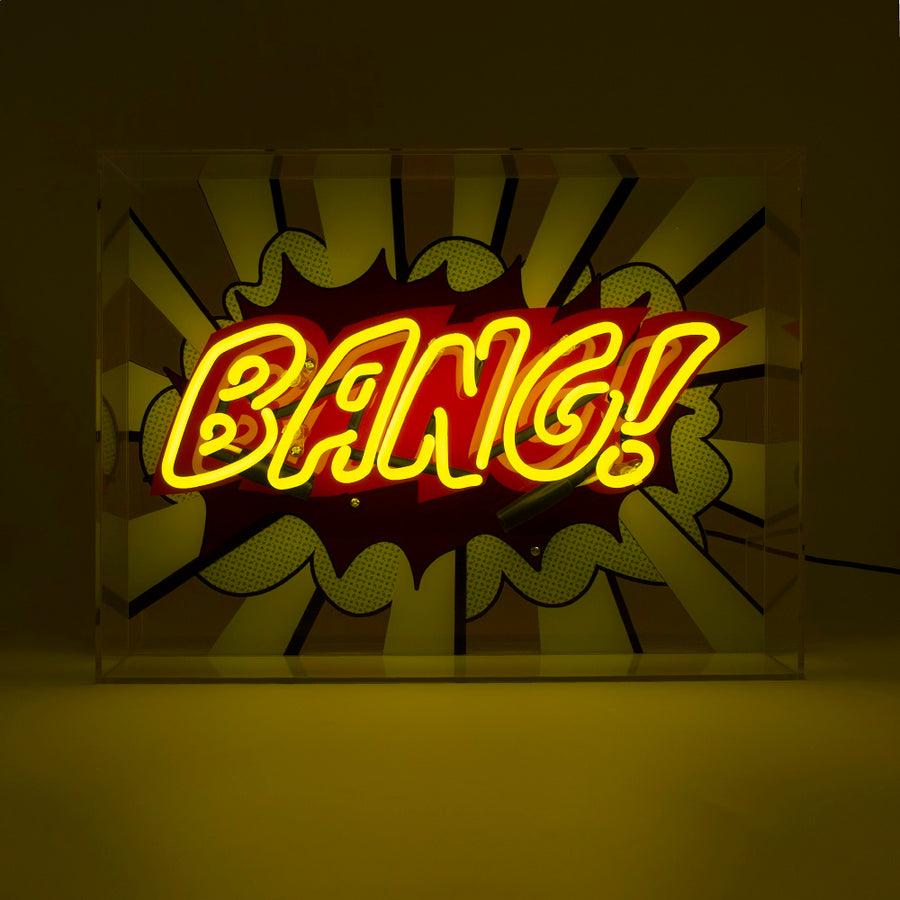 Locomocean 'Bang ' Large Glass Neon Sign