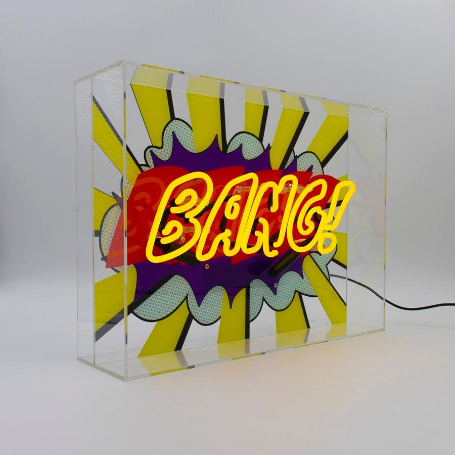 Locomocean 'Bang ' Large Glass Neon Sign