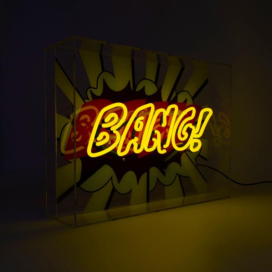 Locomocean 'Bang ' Large Glass Neon Sign
