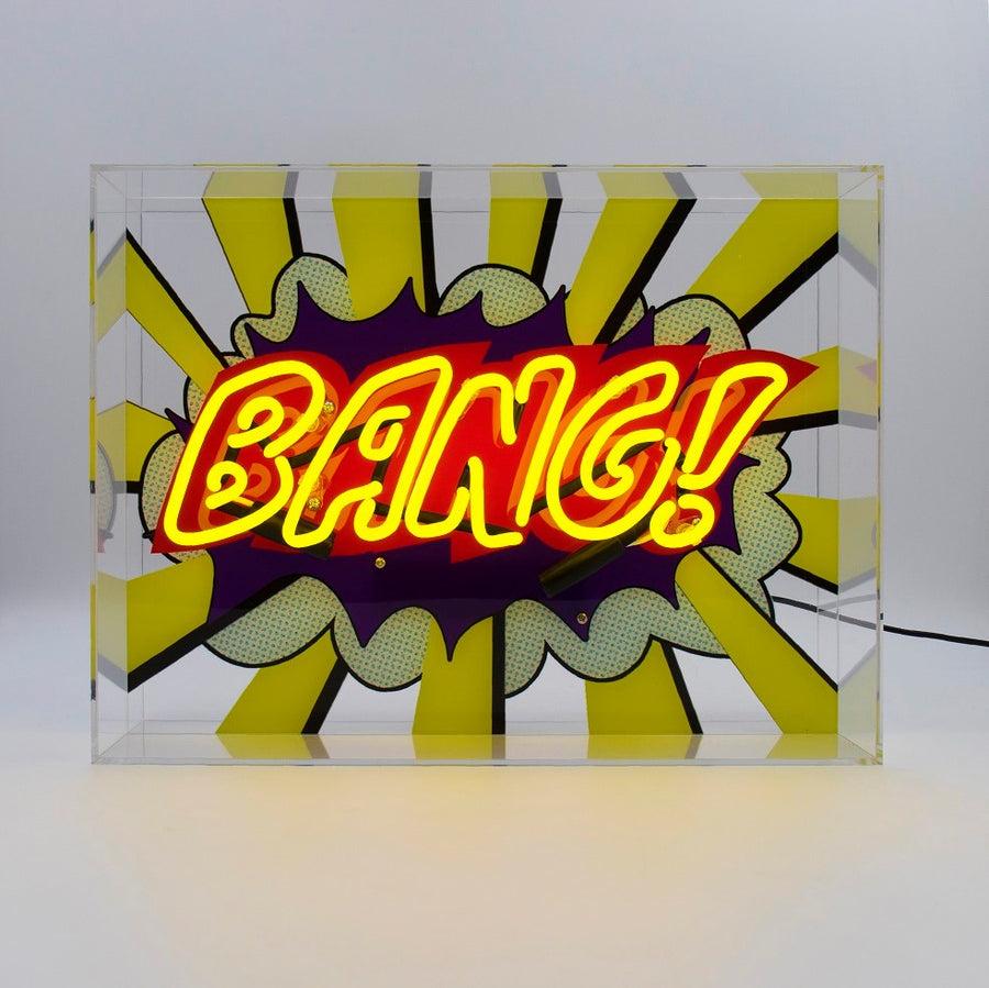 locomocean 'Bang ' Large Glass Neon Sign