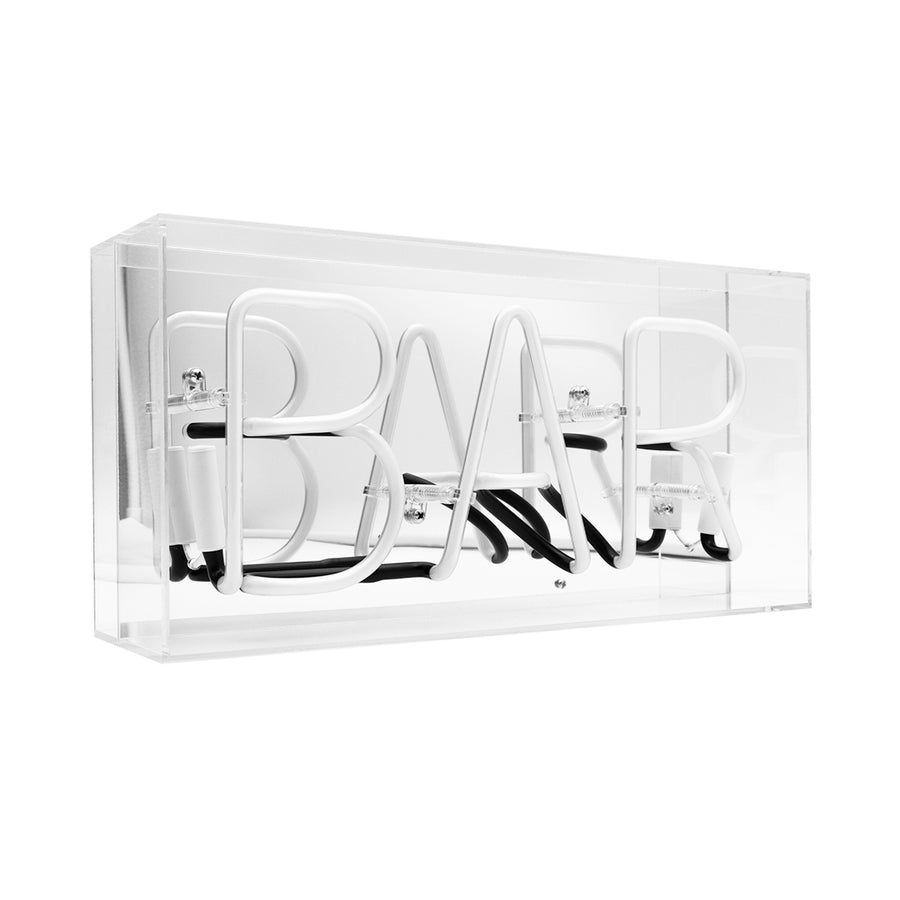 Locomocean 'Bar' Glass Neon Sign - PINK