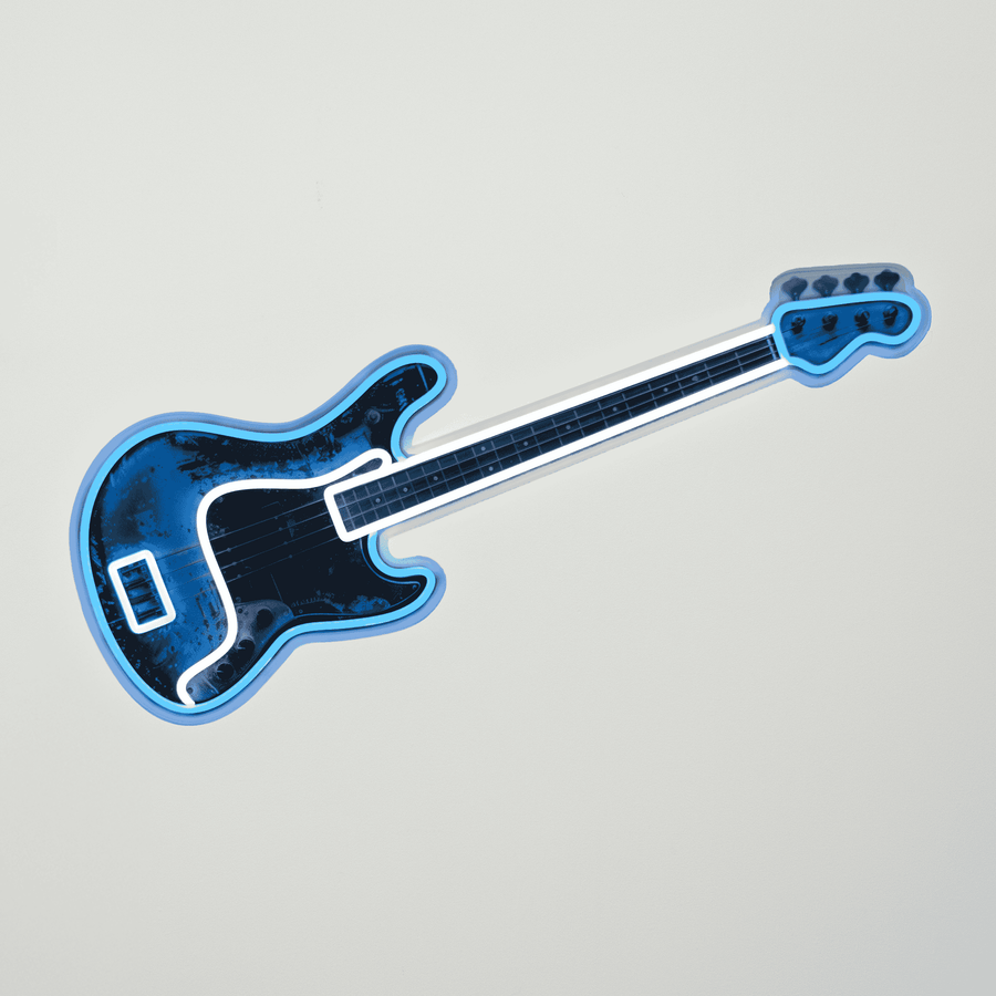 Locomocean 'Bass Guitar' Neon LED Sign - Wall Mounted