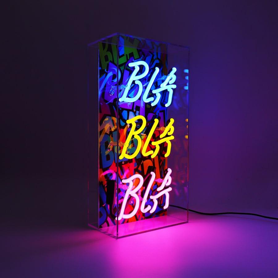 Locomocean 'Bla Bla Bla' Glass Neon Sign