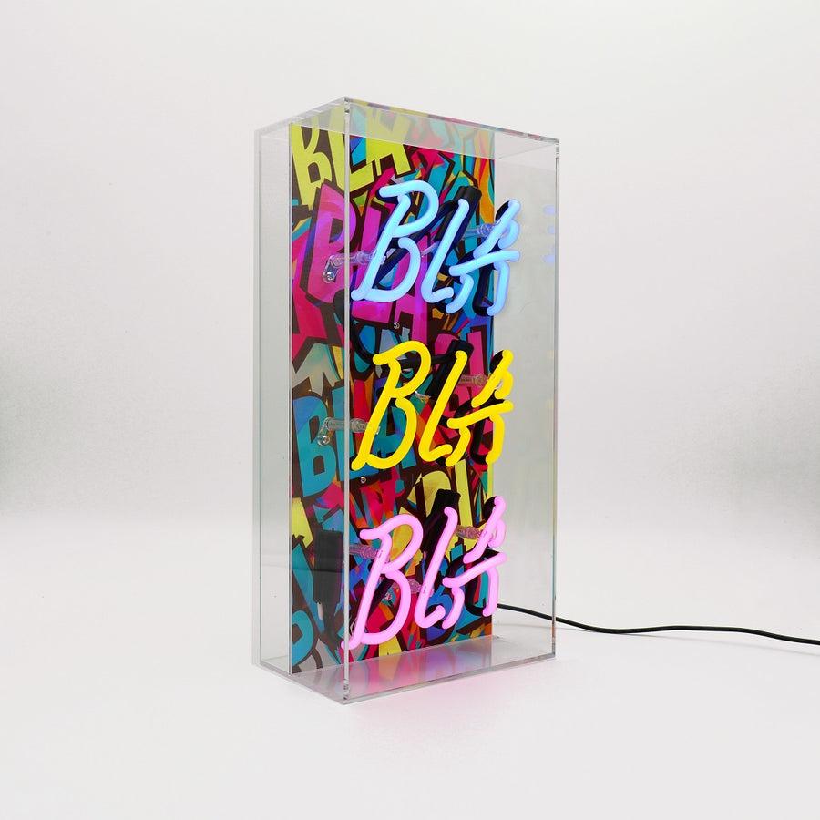 Locomocean 'Bla Bla Bla' Glass Neon Sign