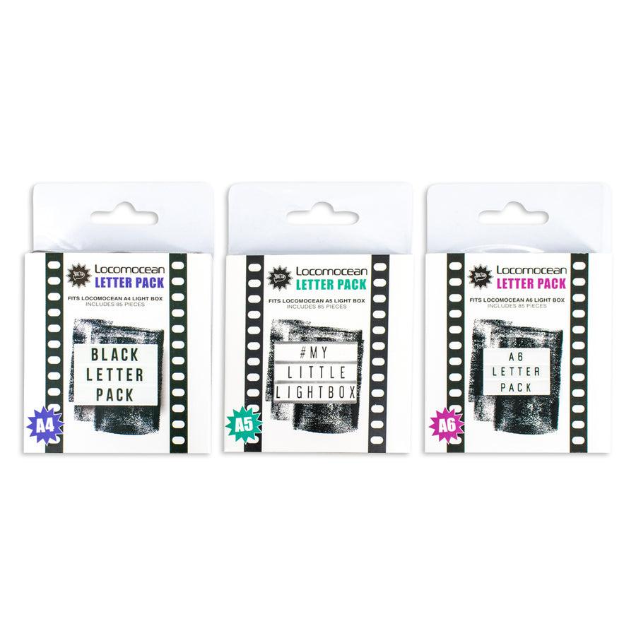 Locomocean Black Extra Letter Pack