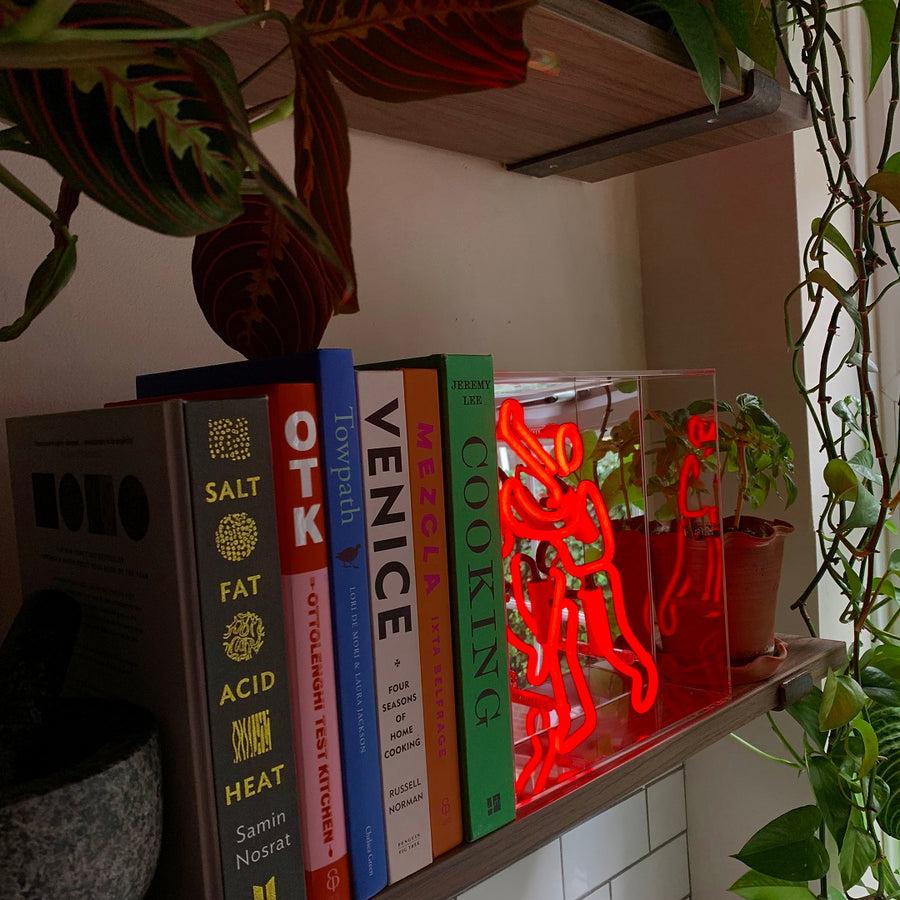 Locomocean 'Bookcase Man' Neon Box Sign