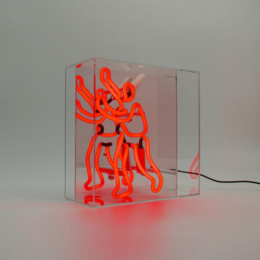 Locomocean 'Bookcase Man' Neon Box Sign