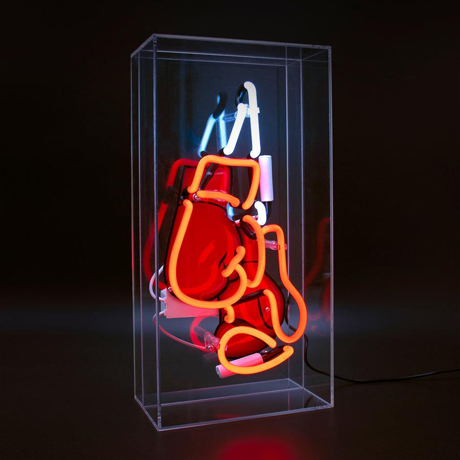 locomocean 'Boxing Gloves' Glass Neon Sign
