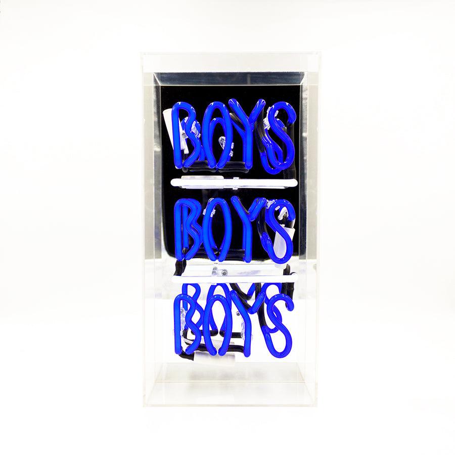Locomocean 'Boys Boys Boys' Glass Neon Sign