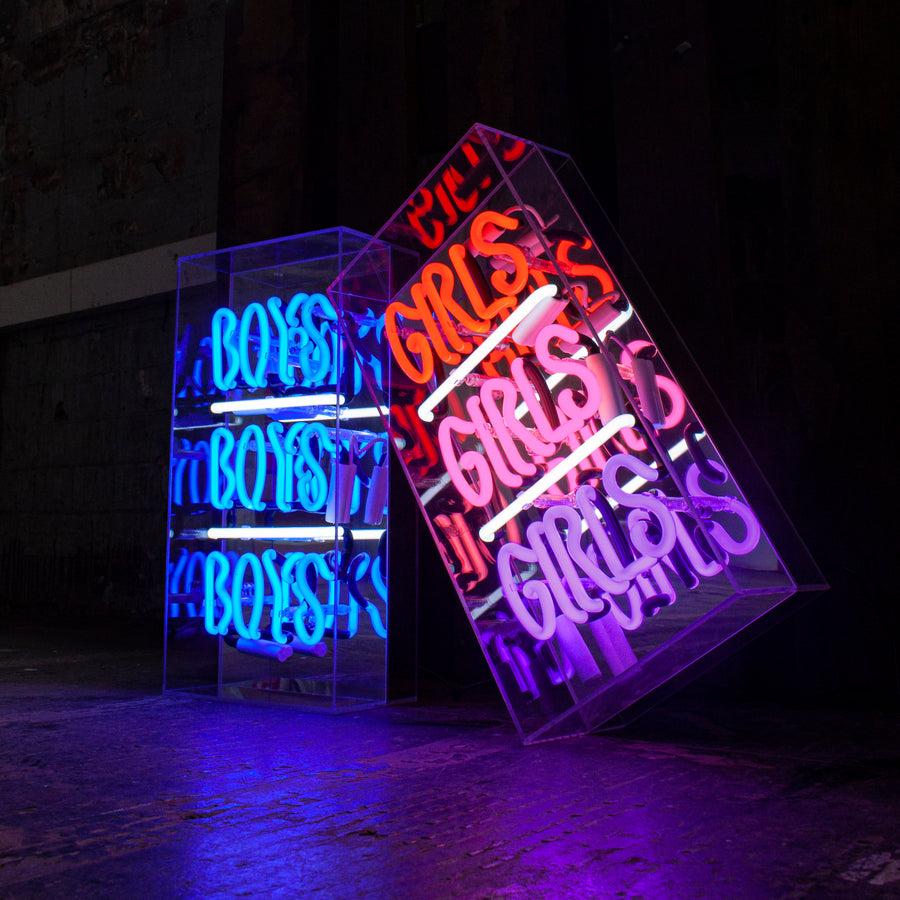 Locomocean 'Boys Boys Boys' Glass Neon Sign