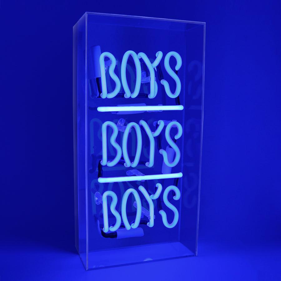 locomocean 'Boys Boys Boys' Glass Neon Sign