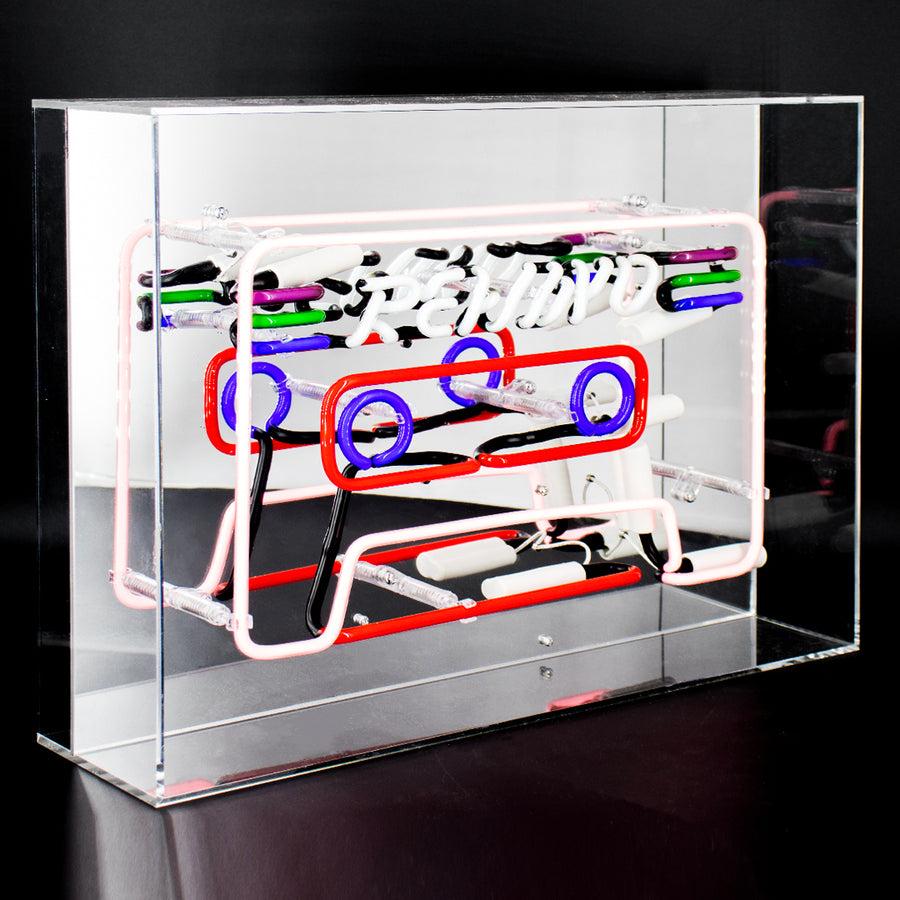 Locomocean 'Cassette' Large Glass Neon Sign