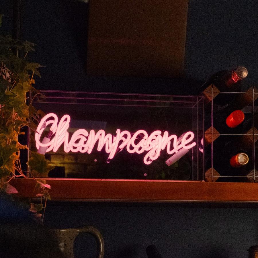 Locomocean 'Champagne' Glass Neon Sign