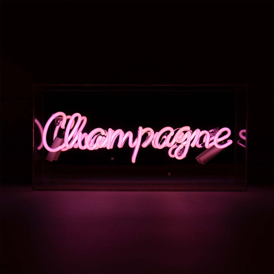 locomocean 'Champagne' Glass Neon Sign