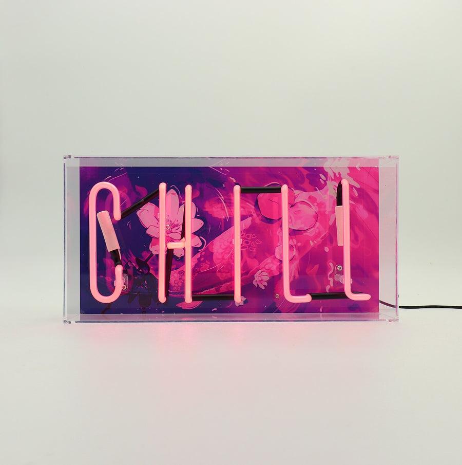 Locomocean 'Chill' Glass Neon Sign