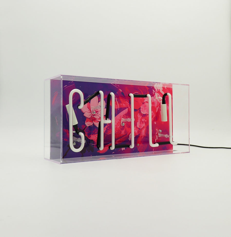 Locomocean 'Chill' Glass Neon Sign
