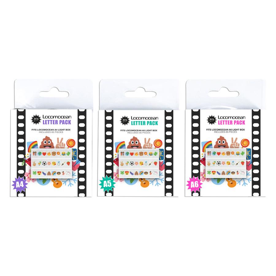 Locomocean Emoji Symbols Extra Letter Pack