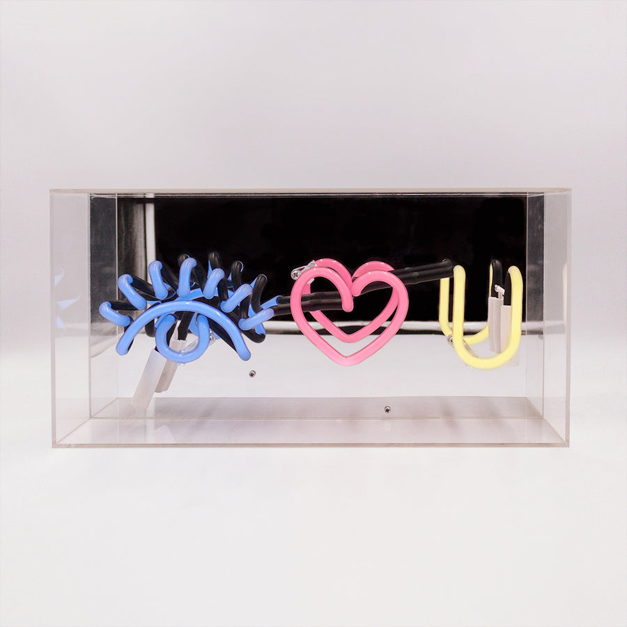 Locomocean 'Eye Love You' Glass Neon Sign