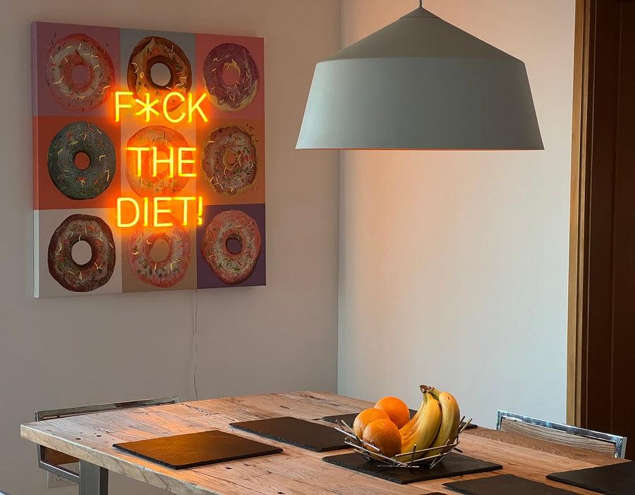Locomocean 'F The Diet' Wall Artwork - LED Neon