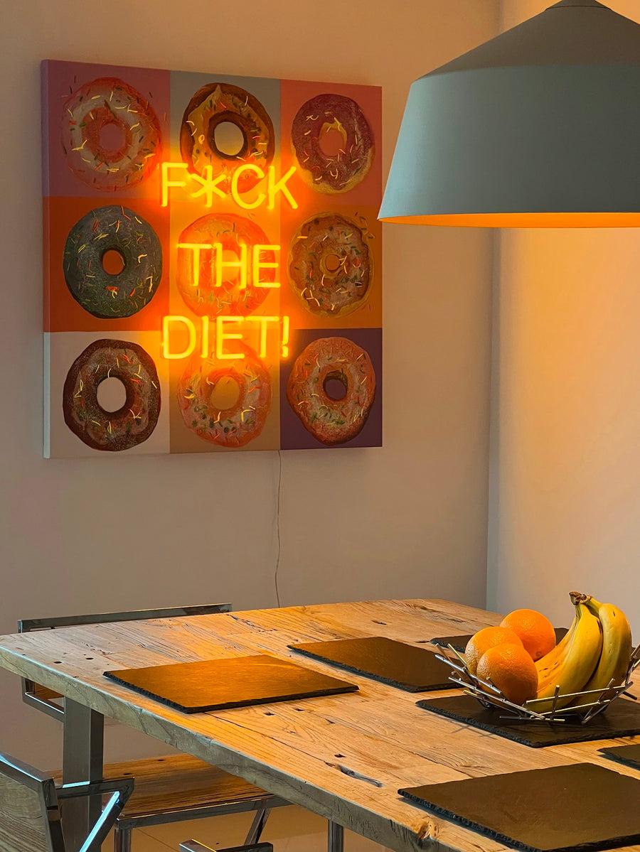 Locomocean 'F The Diet' Wall Artwork - LED Neon