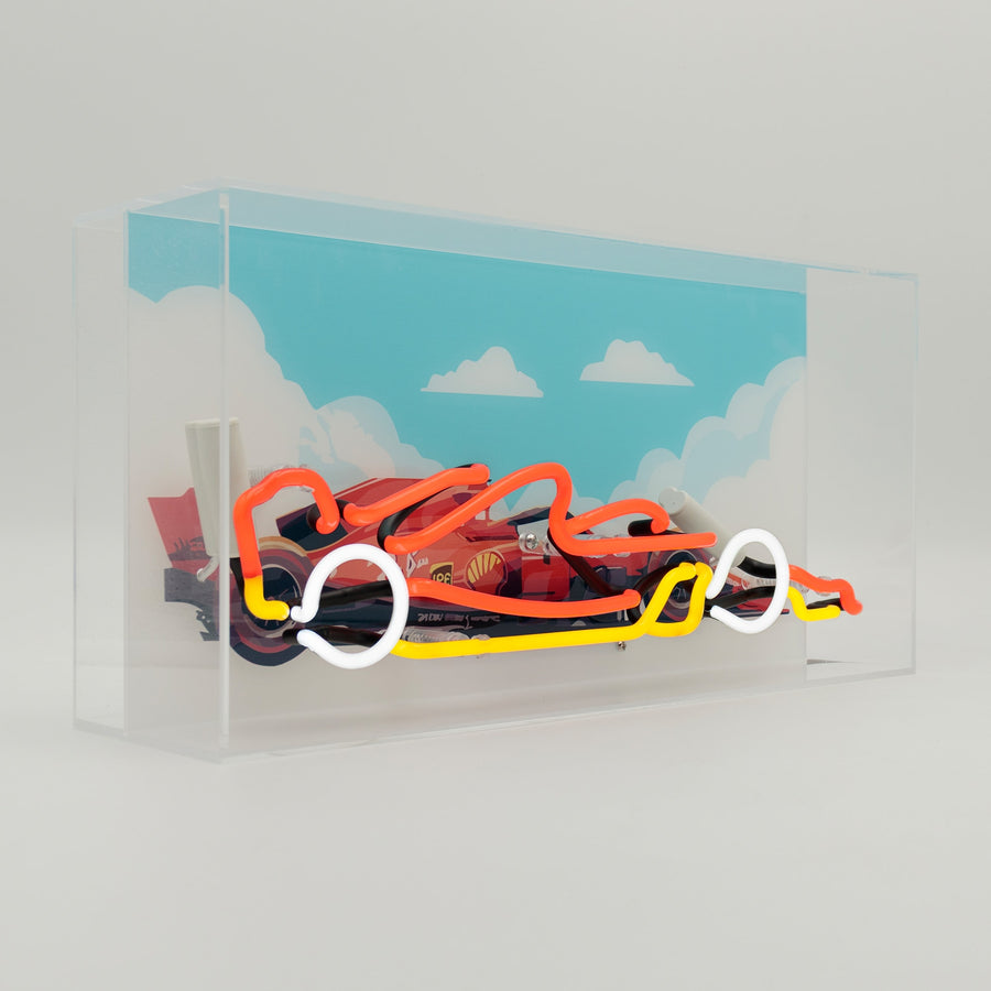 Locomocean 'Formula Racing Car' Glass Neon Sign
