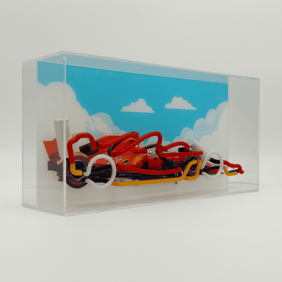 Locomocean 'Formula Racing Car' Glass Neon Sign