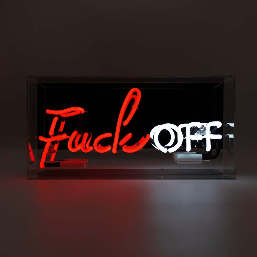 locomocean 'Fuck Off' Glass Neon Sign