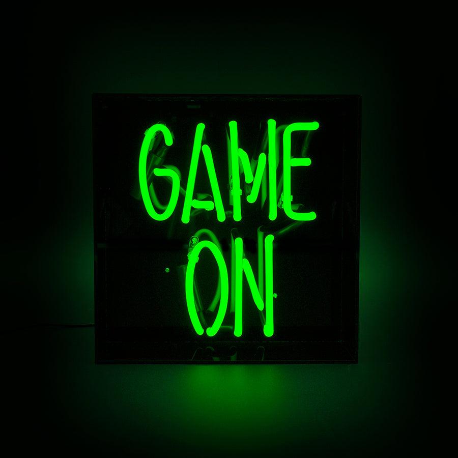 locomocean 'Game On' Glass Neon Sign