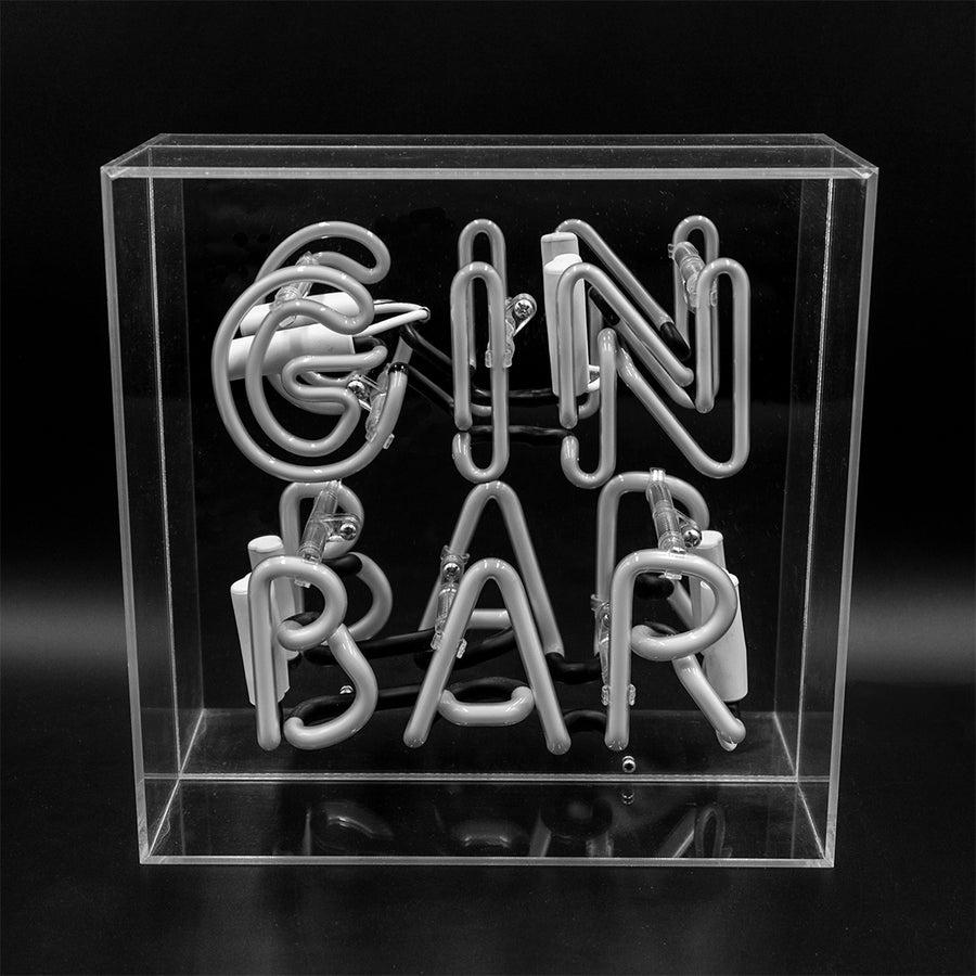 Locomocean 'GIN Bar' Glass Neon Sign