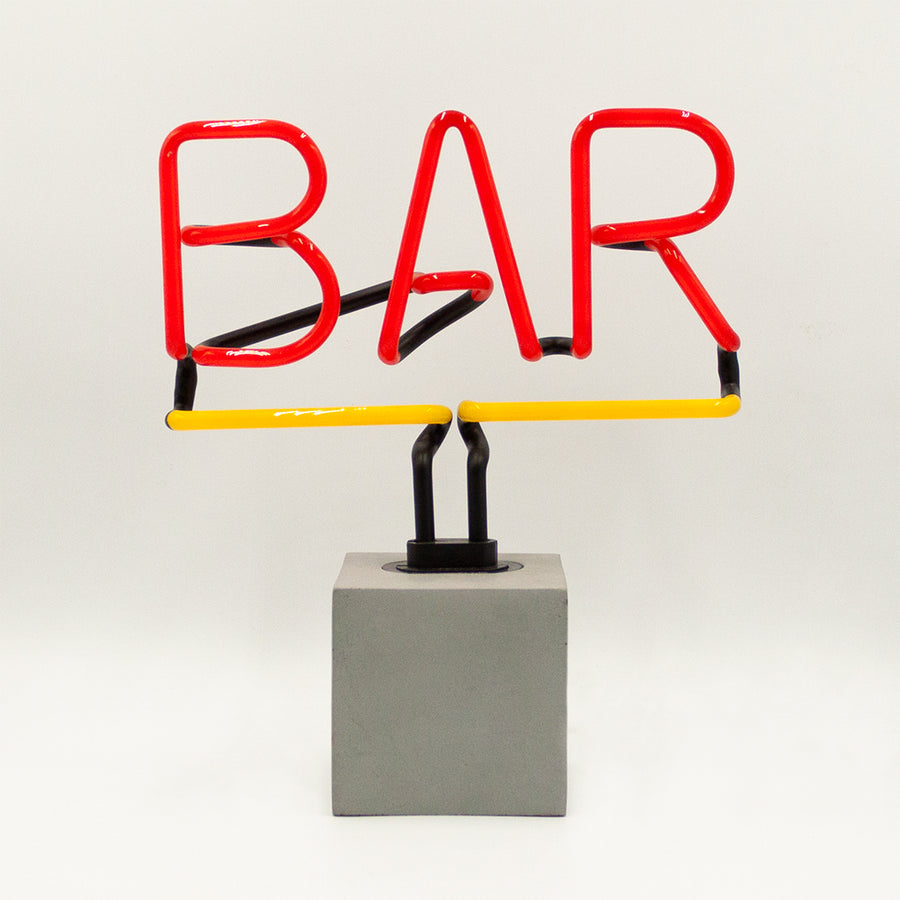 Locomocean Glass Neon 'Bar' Sign