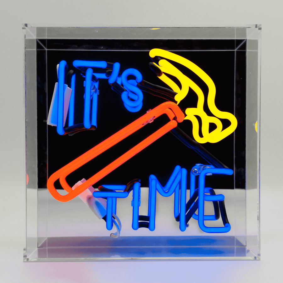 Locomocean 'Hammer Time' Glass Neon Sign