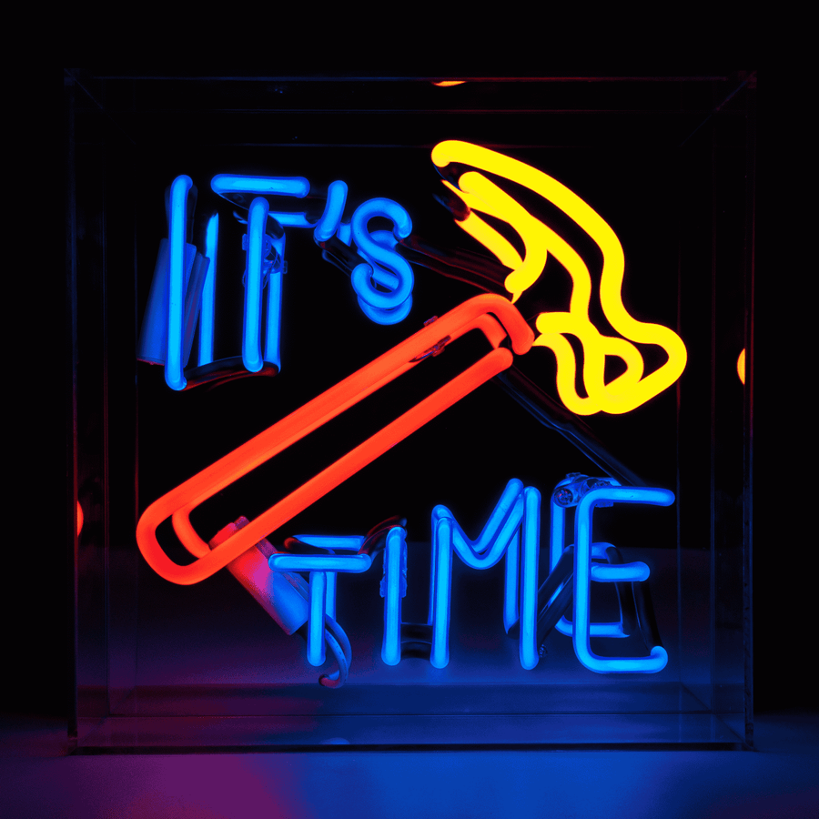 locomocean 'Hammer Time' Glass neon Sign