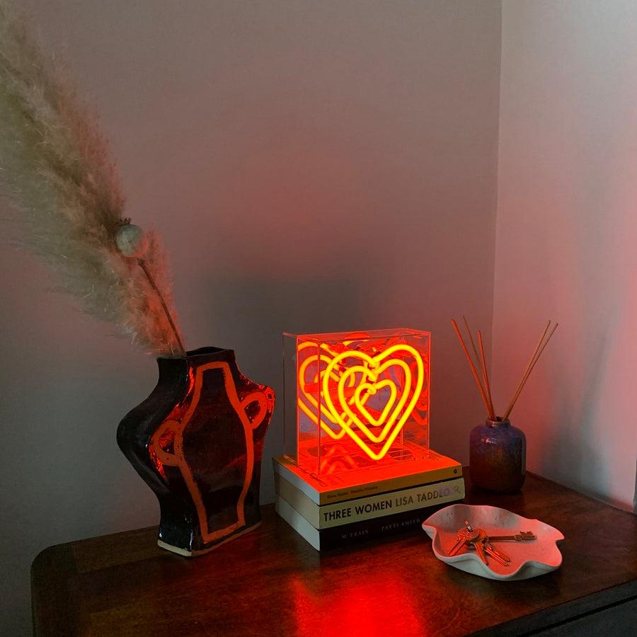 Locomocean 'Heart' Mini Glass Neon Sign