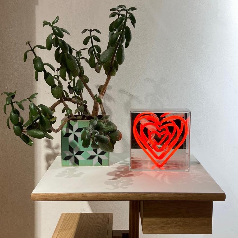 Locomocean 'Heart' Mini Glass Neon Sign